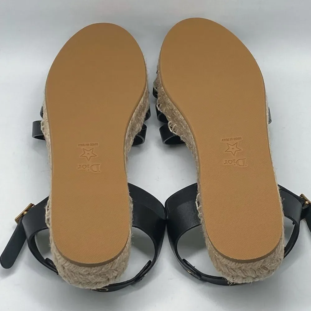 Christian Dior Dioriviera Marine Espadrille Sandals size 41